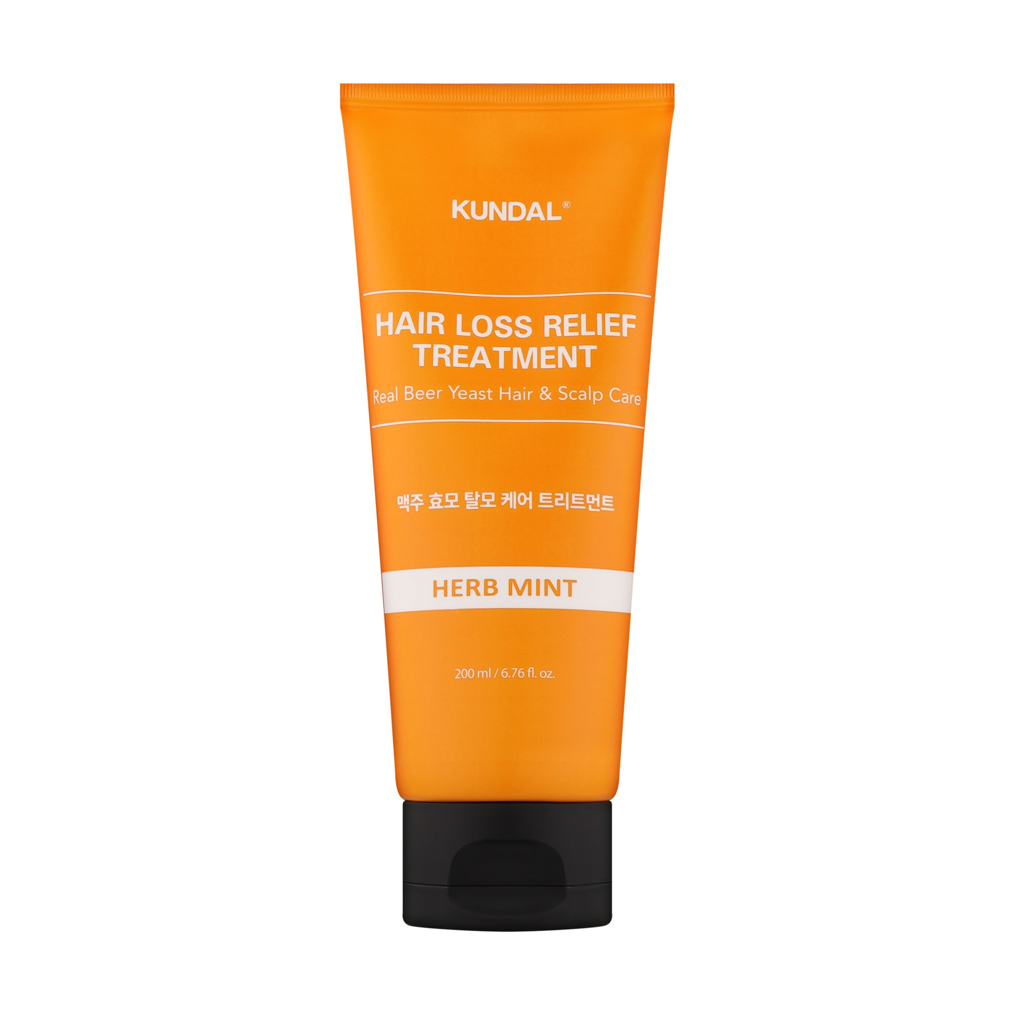 Охолоджувальна маска для волосся та шкіри голови Kundal Hair Loss Relief Treatment Herb Mint з пивними дріжджами, 200 мл